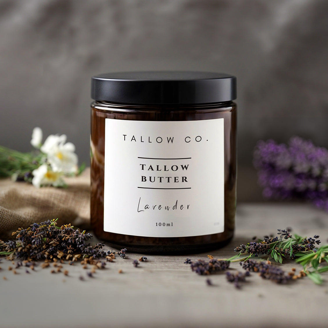 Lavender Whipped Tallow Butter 100ml